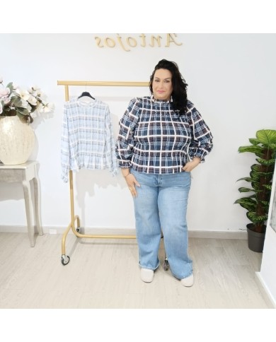 Blusa Nido de Abeja Cuadros - Elegancia y Estilo para Cualquier Ocasión