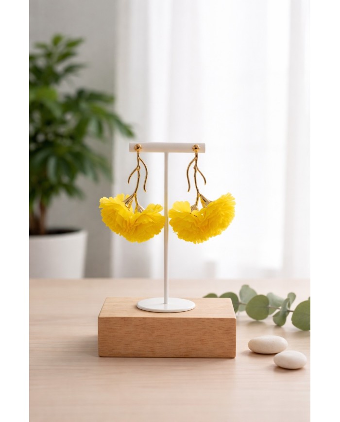 Pendientes Flamenca Clavel - Elegancia y Tradición Andaluza