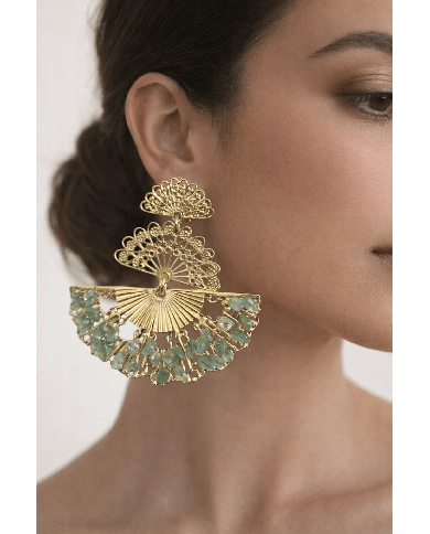 Pendiente Flamenca Giraldillo - Elegancia Sevillana