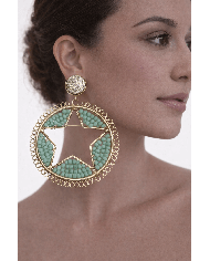 Pendiente Flamenca Estrella - Elegancia y Tradición Española