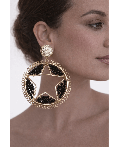 Pendiente Flamenca Estrella - Elegancia y Tradición Española