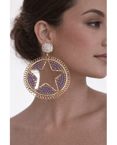 Pendiente Flamenca Estrella - Elegancia y Tradición Española