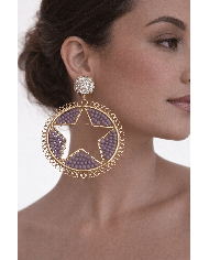 Pendiente Flamenca Estrella - Elegancia y Tradición Española