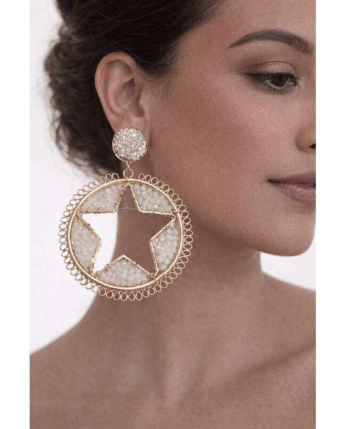 Pendiente Flamenca Estrella - Elegancia y Tradición Española