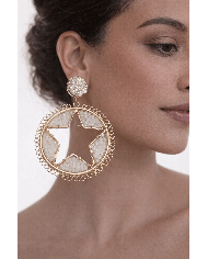 Pendiente Flamenca Estrella - Elegancia y Tradición Española