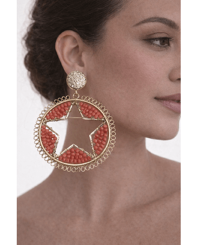 Pendiente Flamenca Estrella - Elegancia y Tradición Española