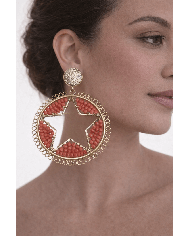 Pendiente Flamenca Estrella - Elegancia y Tradición Española