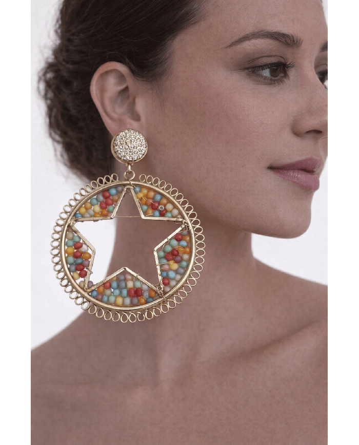 Pendiente Flamenca Estrella - Elegancia y Tradición Española