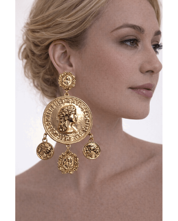 Pendientes Flamenca Monedas | Elegancia y Tradición