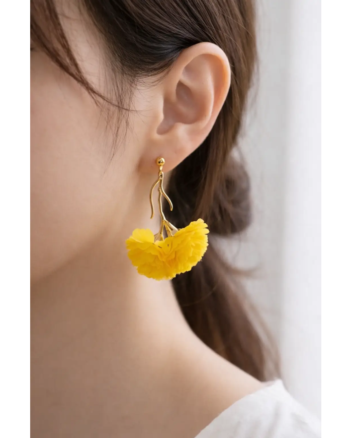 Pendientes Flamenca Clavel - Elegancia y Tradición Andaluza