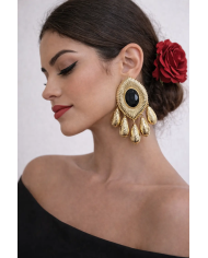 Pendiente Flamenca Ojo de Gato | Elegancia y Tradición