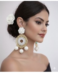 Pendiente Flamenca Bolillos - Elegancia y Tradición Flamenca
