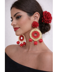 Pendiente Flamenca Bolillos - Elegancia y Tradición Flamenca