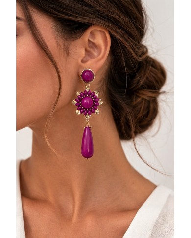 Pendientes Flamenca Girasol - Elegancia y Tradición en Cada Detalle