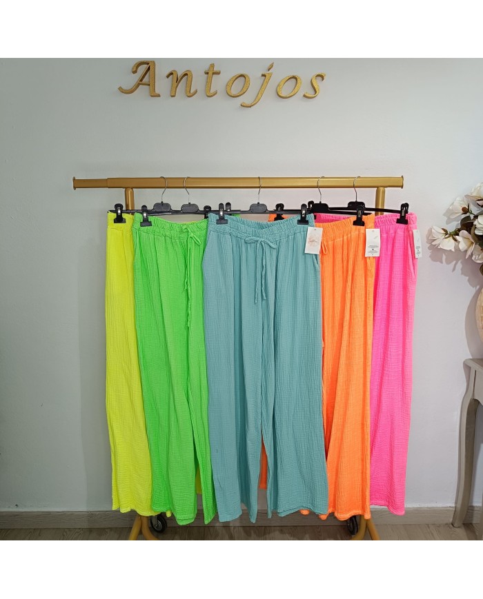 Pantalón Bambula Curvy Fluor - Moda y Comodidad
