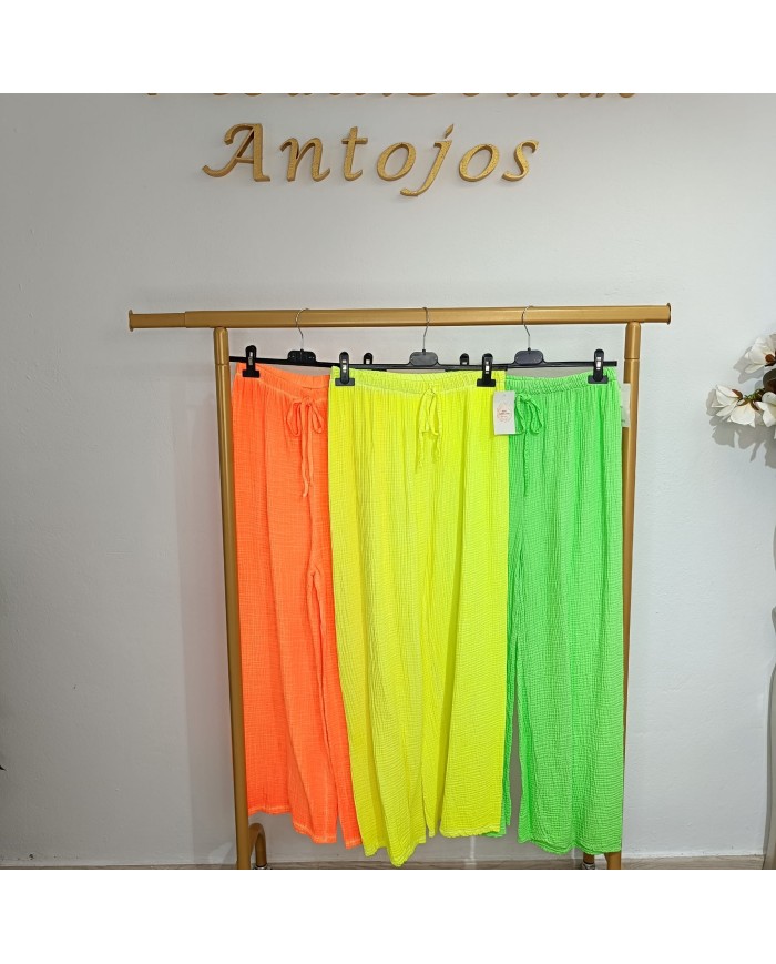 Pantalón Bambula Mini Fluor - Estilo y Comodidad en Color Vibrante