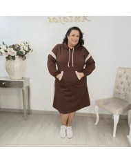 Vestido Sudadera Deportivo Capucha y Bolsillo Canguro | Azul Marino y Más Colores