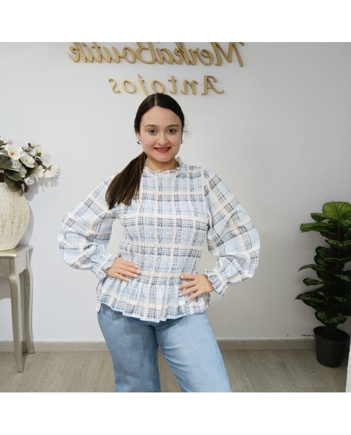 Blusa Nido de Abeja Cuadros - Elegancia y Estilo para Cualquier Ocasión