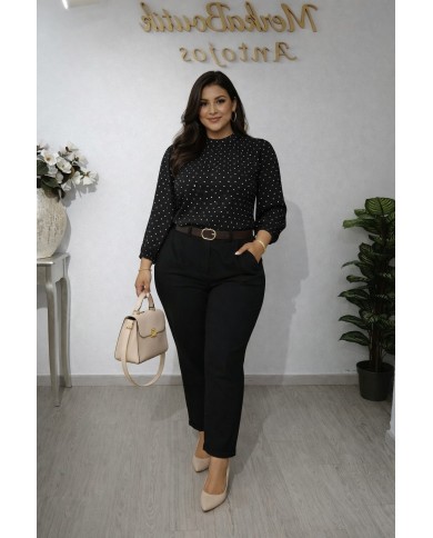 Pantalón Nube Mini Pata Estrecha - Elegancia y Comodidad