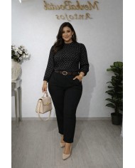 Pantalón Nube Mini Pata Estrecha - Elegancia y Comodidad