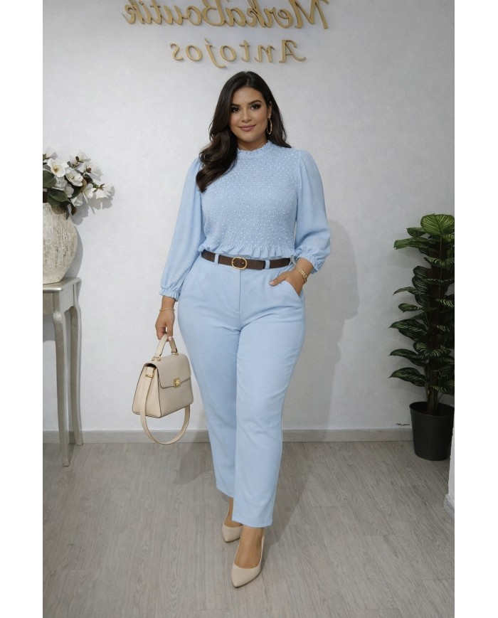 Pantalón Nube Mini Pata Estrecha - Elegancia y Comodidad