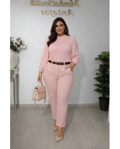 Pantalón Nube Mini Pata Estrecha - Elegancia y Comodidad