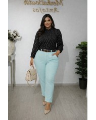 Pantalón Nube Mini Pata Estrecha - Elegancia y Comodidad