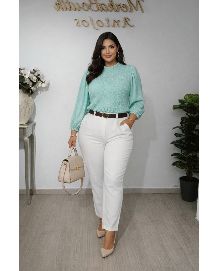 Pantalón Nube Mini Pata Estrecha - Elegancia y Comodidad