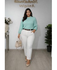 Pantalón Nube Mini Pata Estrecha - Elegancia y Comodidad