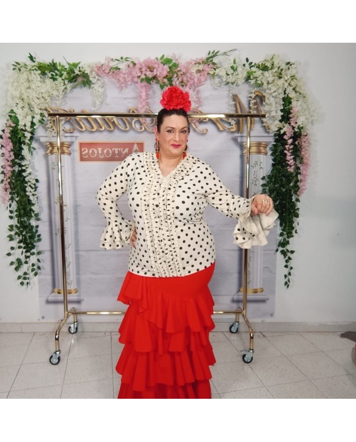 Compra Camisa Flamenca Lunar Curvy - Estilo y Confort para Mujeres con Curvas