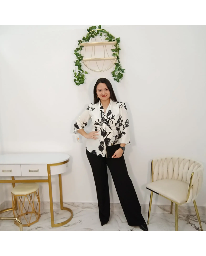 Conjunto pantalón crespón Granada elegante | Moda curvy mujer