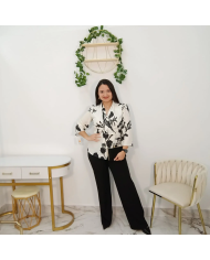 Conjunto pantalón crespón Granada elegante | Moda curvy mujer