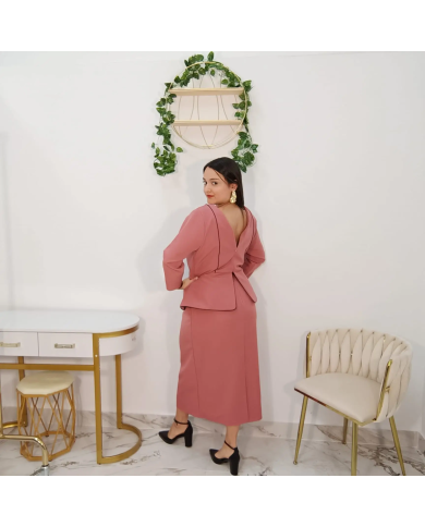 Vestido midi mujer estilo azafata