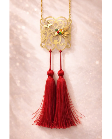 Cuelga Abanicos Flamenco con Flecos | Merkaboutik