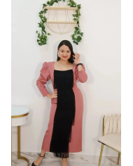 Vestido Fleco Central Elegante Mujer | Merkaboutik