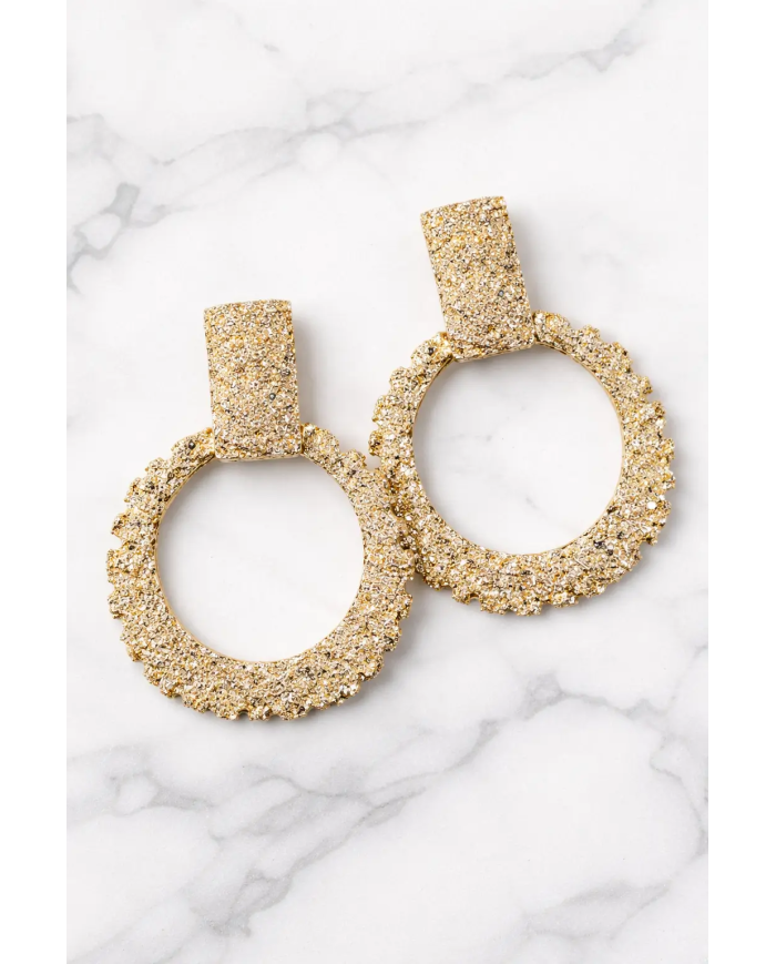 Pendiente Sol de Triana Dorado | Pendientes Flamencos