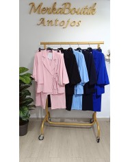 CONJUNTO CRESPON MANGA CORTA REYES