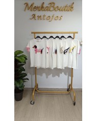 Camiseta Perrito Bali para mujer, talla única de la 40 a la 48