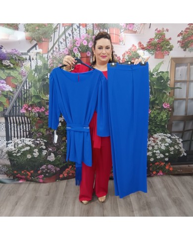 Conjunto Lazo Fleco elegante mujer talla grande | Merkaboutik