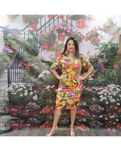 vestido estampado mujer