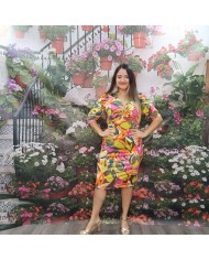 vestido estampado mujer