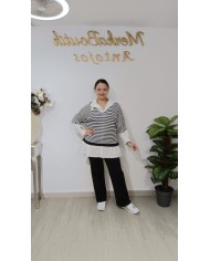 Jersey Hilo Rayas Marinero | Talla única 44 a 54