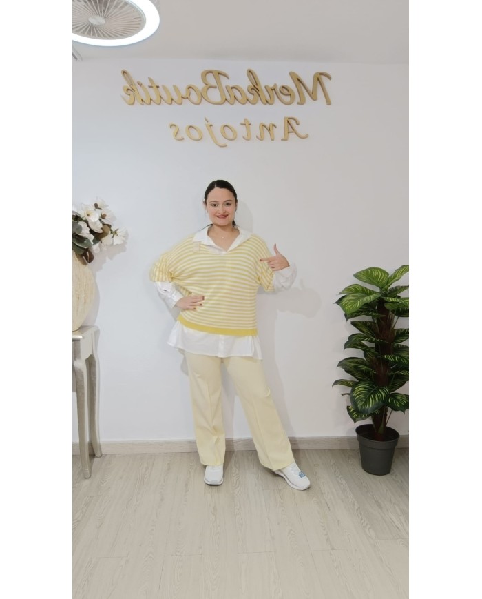 Jersey Hilo Rayas Marinero | Talla única 44 a 54