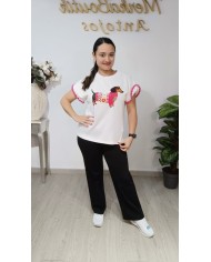 Camiseta Perrito Bali | Talla única 40 a 48