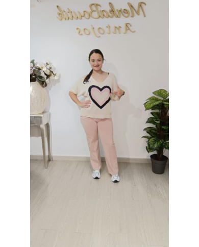 Jersey Corazón Latino | Talla única 42 a 54