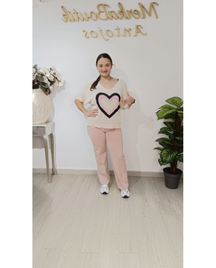 Jersey Corazón Latino | Talla única 42 a 54