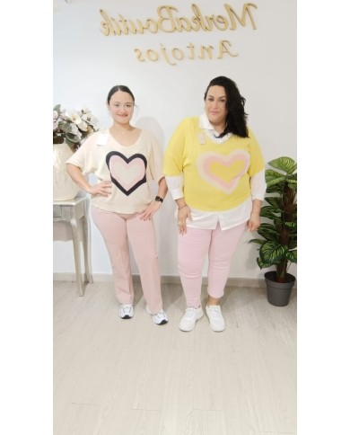 Jersey Corazón Latino | Talla única 42 a 54