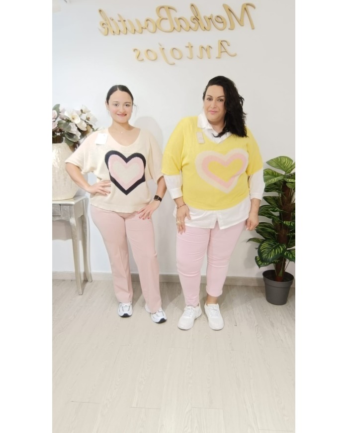 Jersey Corazón Latino | Talla única 42 a 54