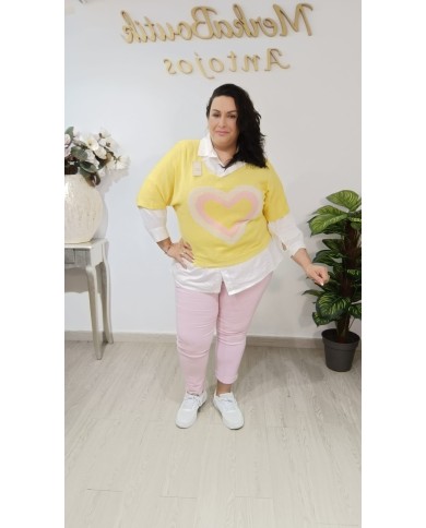 Jersey Corazón Latino | Talla única 42 a 54