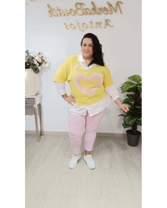 Jersey Corazón Latino | Talla única 42 a 54